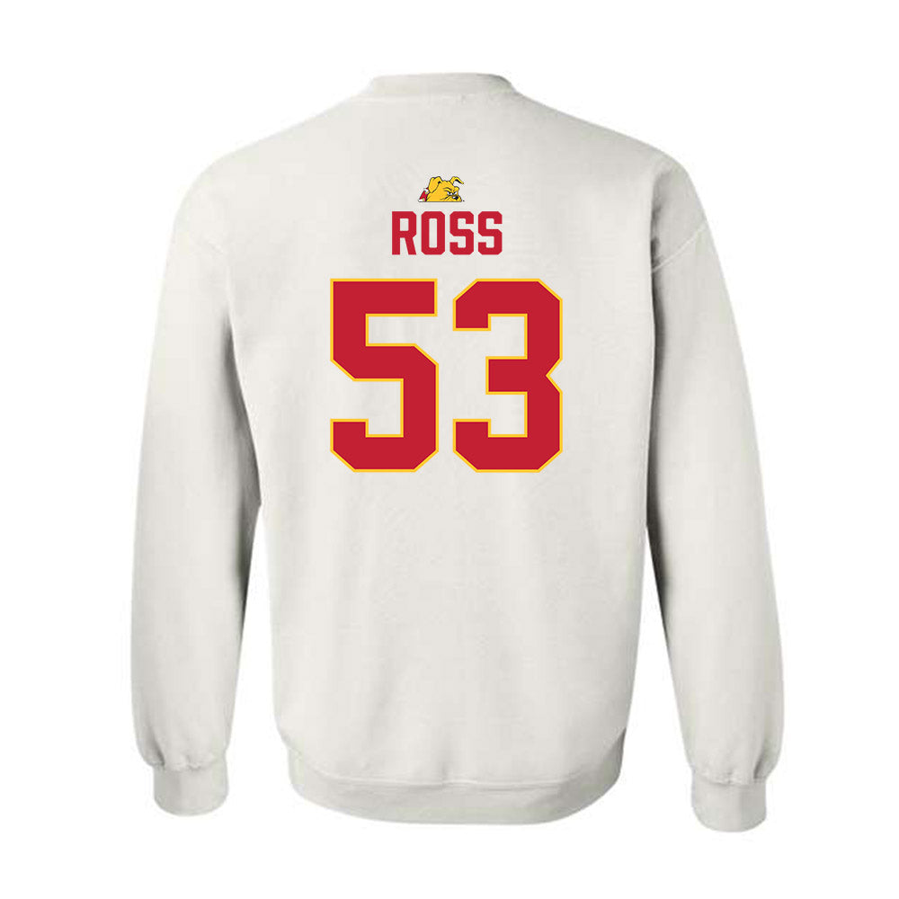Ferris State - NCAA Football : Ryan Ross - 5 years National Champions Crewneck Sweatshirt-1