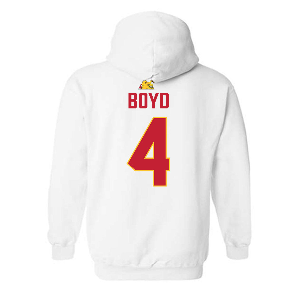 Ferris State - NCAA Football : Tae Boyd - 5 years National Champions Hooded Sweatshirt-1