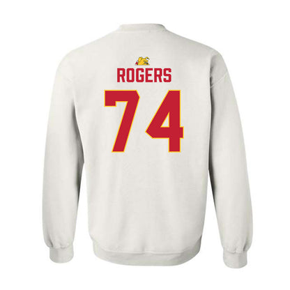 Ferris State - NCAA Football : Rashawn Rogers - 5 years National Champions Crewneck Sweatshirt-1