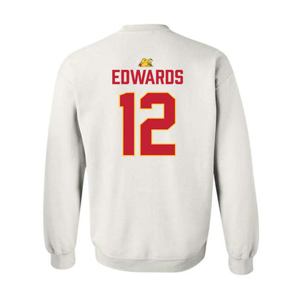 Ferris State - NCAA Football : Michael Edwards - 5 years National Champions Crewneck Sweatshirt-1