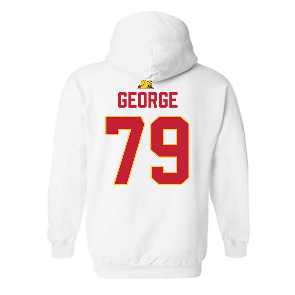 Ferris State - NCAA Football : Bryce George - 5 years National Champions Hooded Sweatshirt-1