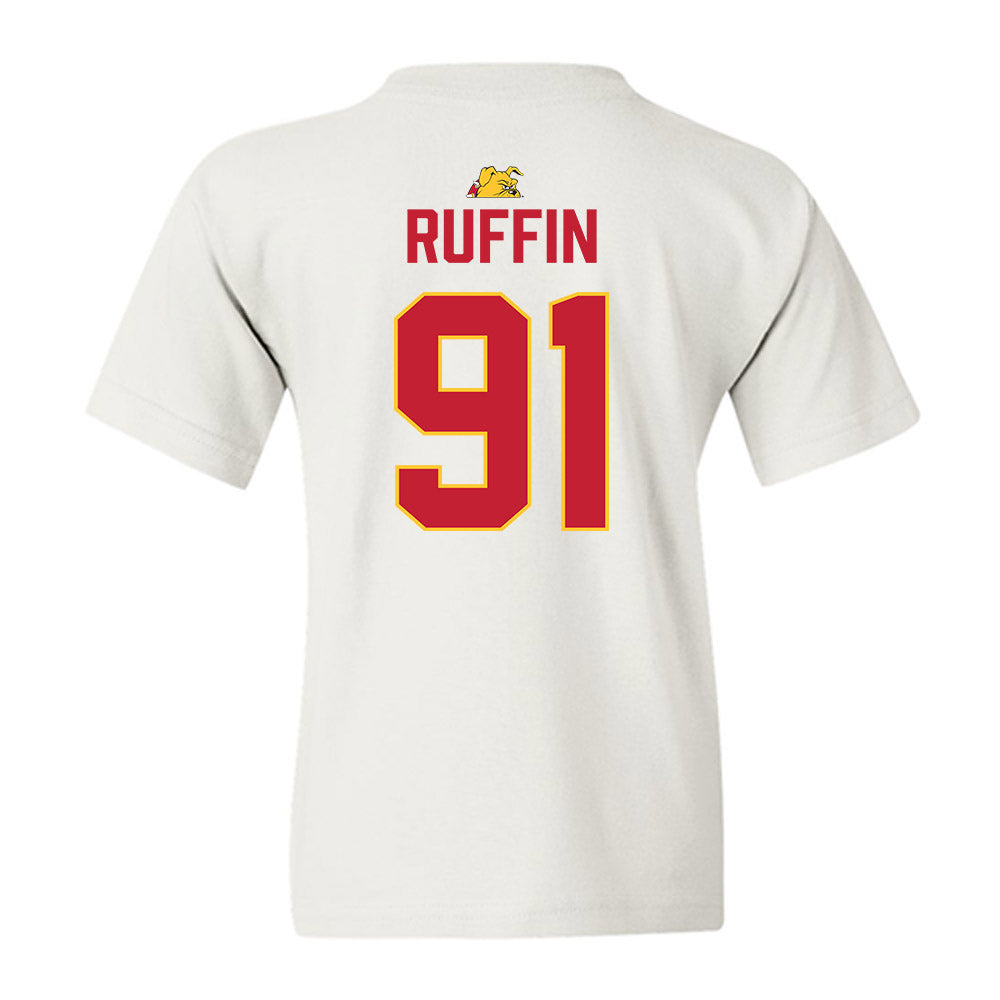 Ferris State - NCAA Football : J-vonne Ruffin - 5 years National Champions Youth T-Shirt-1