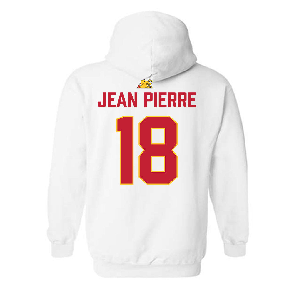 Ferris State - NCAA Football : Mervens Jean Pierre - 5 years National Champions Hooded Sweatshirt-1