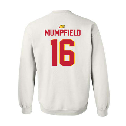 Ferris State - NCAA Football : Leeshaun Mumpfield - 5 years National Champions Crewneck Sweatshirt-1