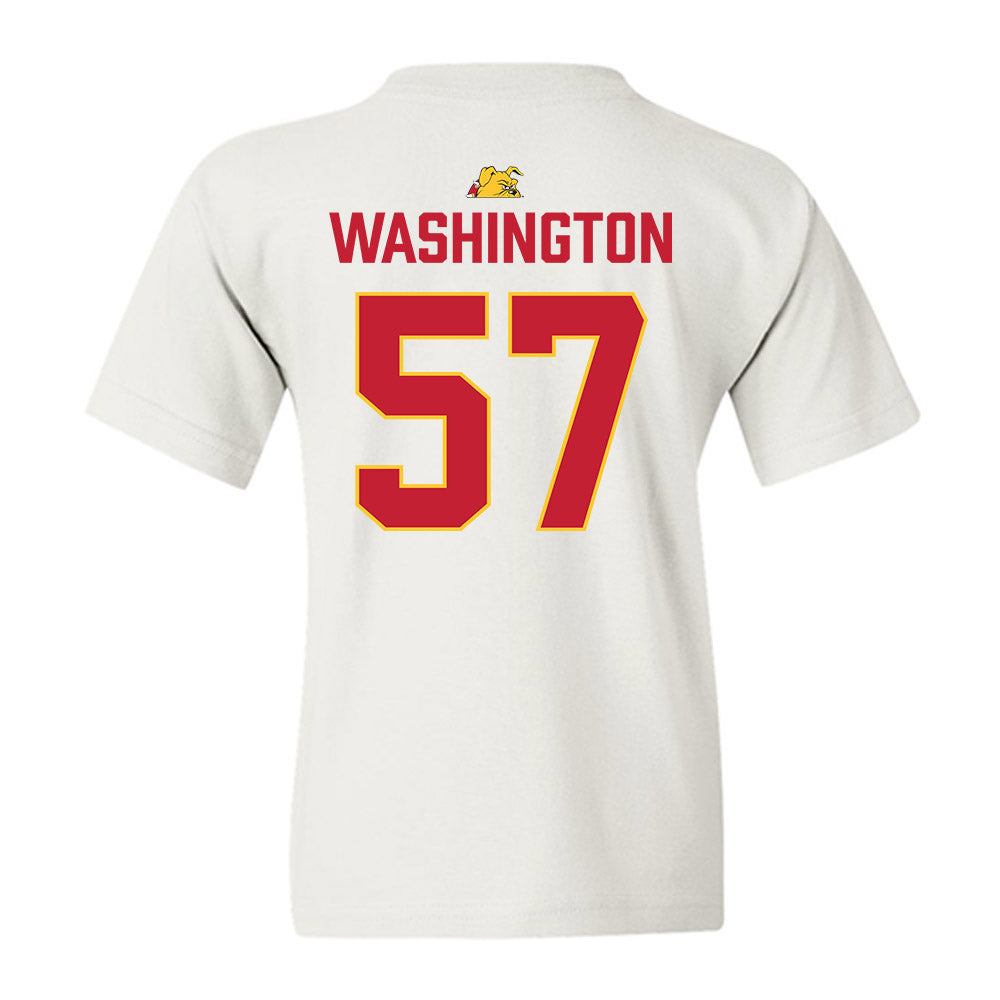 Ferris State - NCAA Football : Jaylen Washington - 5 years National Champions Youth T-Shirt-1