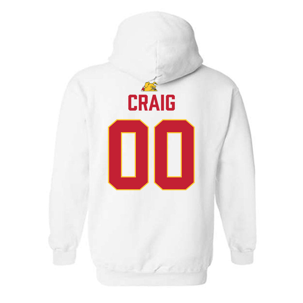 Ferris State - NCAA Football : Theotis Craig - 5 years National Champions Hooded Sweatshirt-1