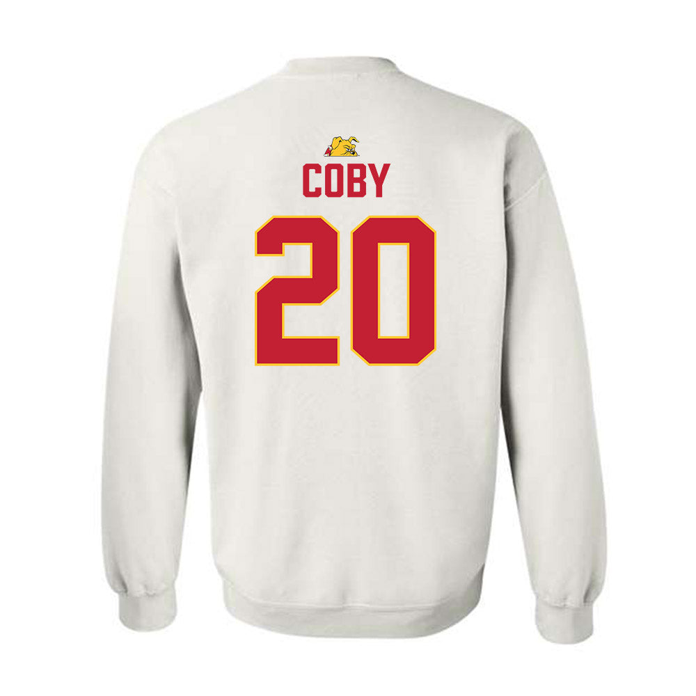Ferris State - NCAA Football : James Coby - 5 years National Champions Crewneck Sweatshirt-1
