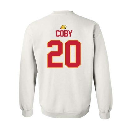 Ferris State - NCAA Football : James Coby - 5 years National Champions Crewneck Sweatshirt-1