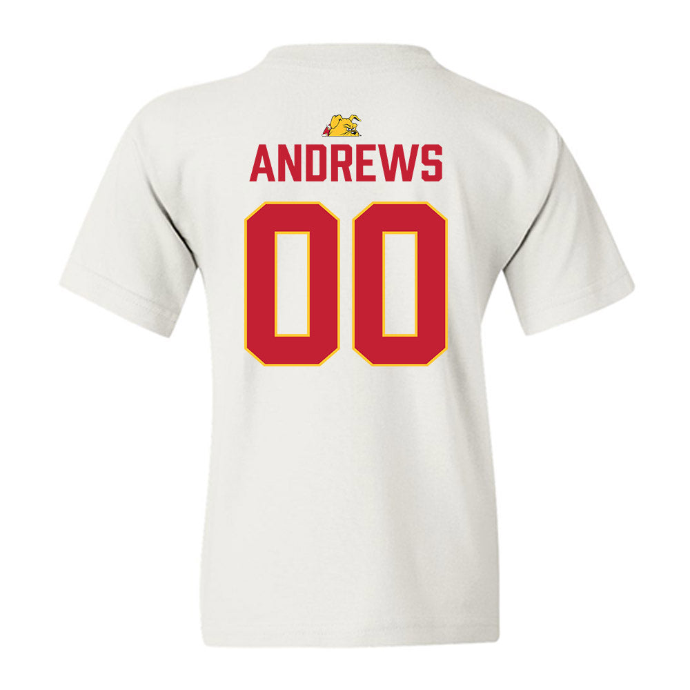 Ferris State - NCAA Football : Logan Andrews - 5 years National Champions Youth T-Shirt-1