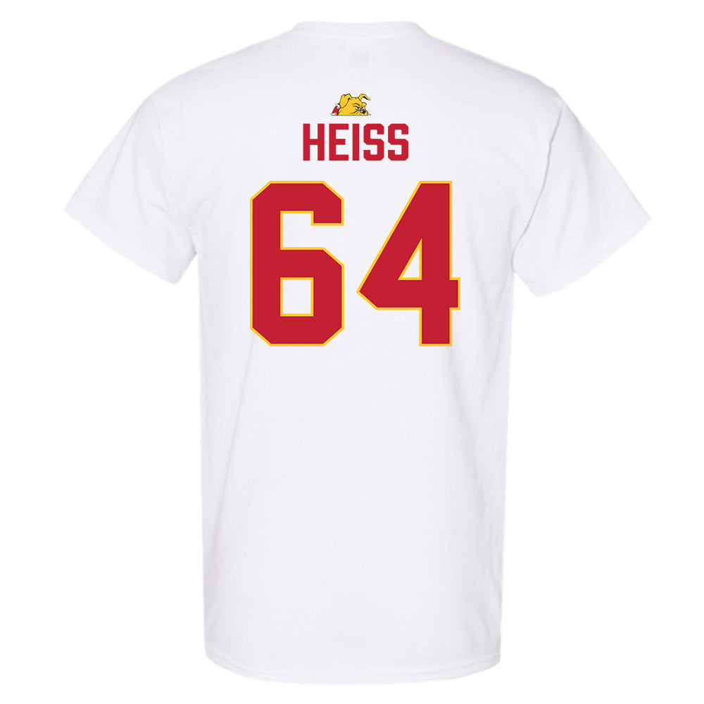 Ferris State - NCAA Football : Cam Heiss - 5 years National Champions T-Shirt-1