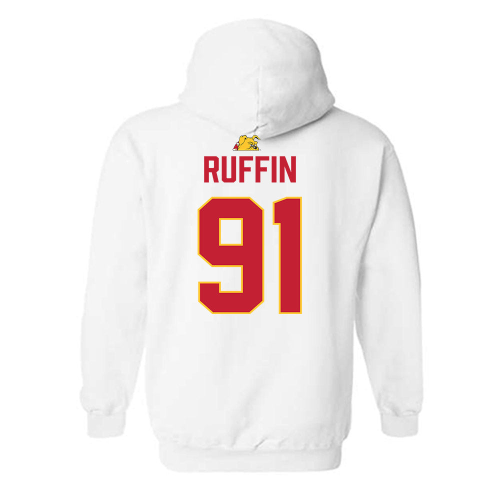 Ferris State - NCAA Football : J-vonne Ruffin - 5 years National Champions Hooded Sweatshirt-1