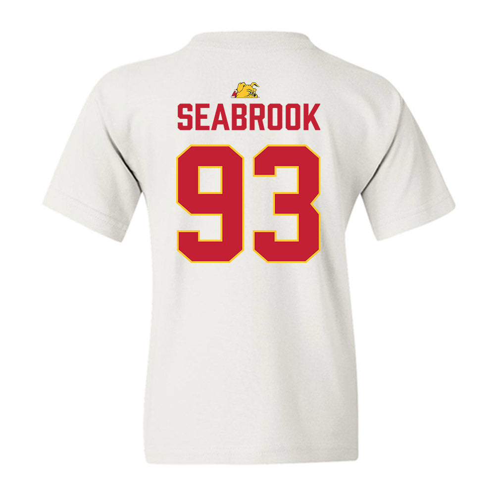 Ferris State - NCAA Football : Erick Seabrook - 5 years National Champions Youth T-Shirt-1