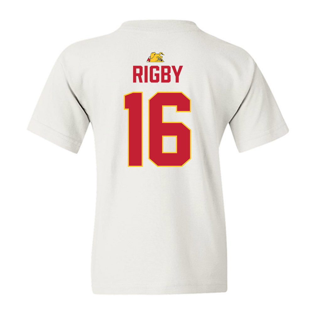 Ferris State - NCAA Football : Tre Rigby - 5 years National Champions Youth T-Shirt-1