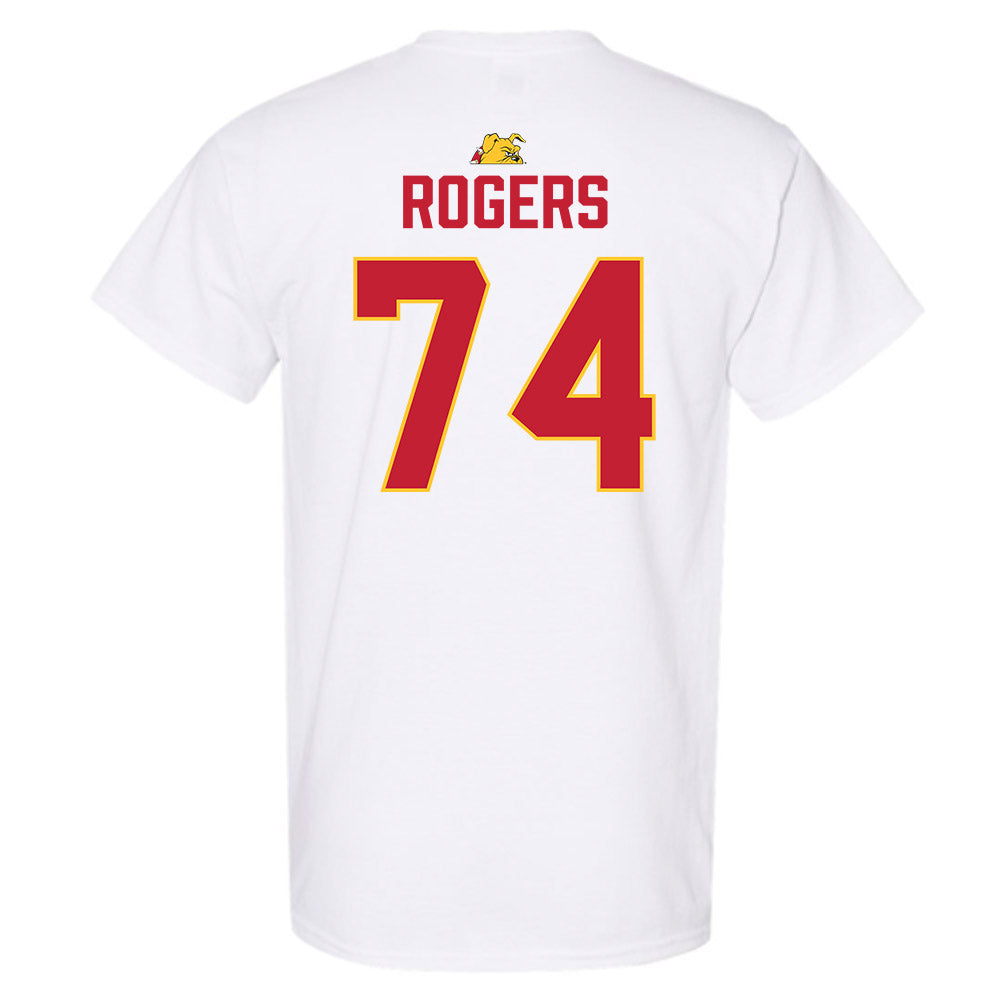 Ferris State - NCAA Football : Rashawn Rogers - 5 years National Champions T-Shirt-1