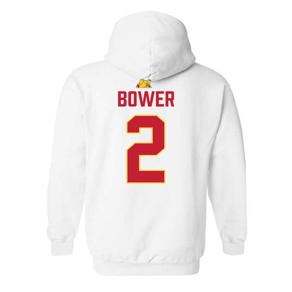Ferris State - NCAA Football : Wyatt Bower - 5 years National Champions Hooded Sweatshirt-1