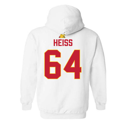 Ferris State - NCAA Football : Cam Heiss - 5 years National Champions Hooded Sweatshirt-1