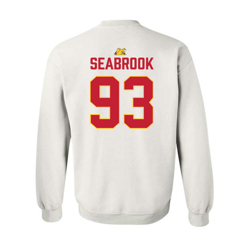 Ferris State - NCAA Football : Erick Seabrook - 5 years National Champions Crewneck Sweatshirt-1