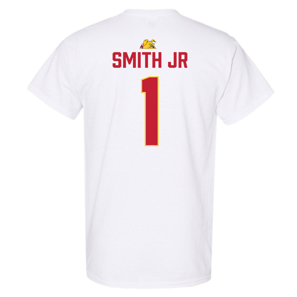 Ferris State - NCAA Football : Lento Smith Jr - 5 years National Champions T-Shirt-1