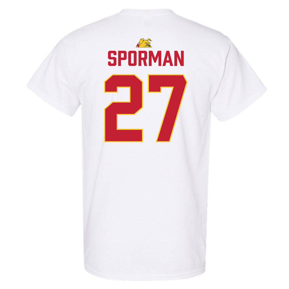 Ferris State - NCAA Football : Ben Sporman - 5 years National Champions T-Shirt-1