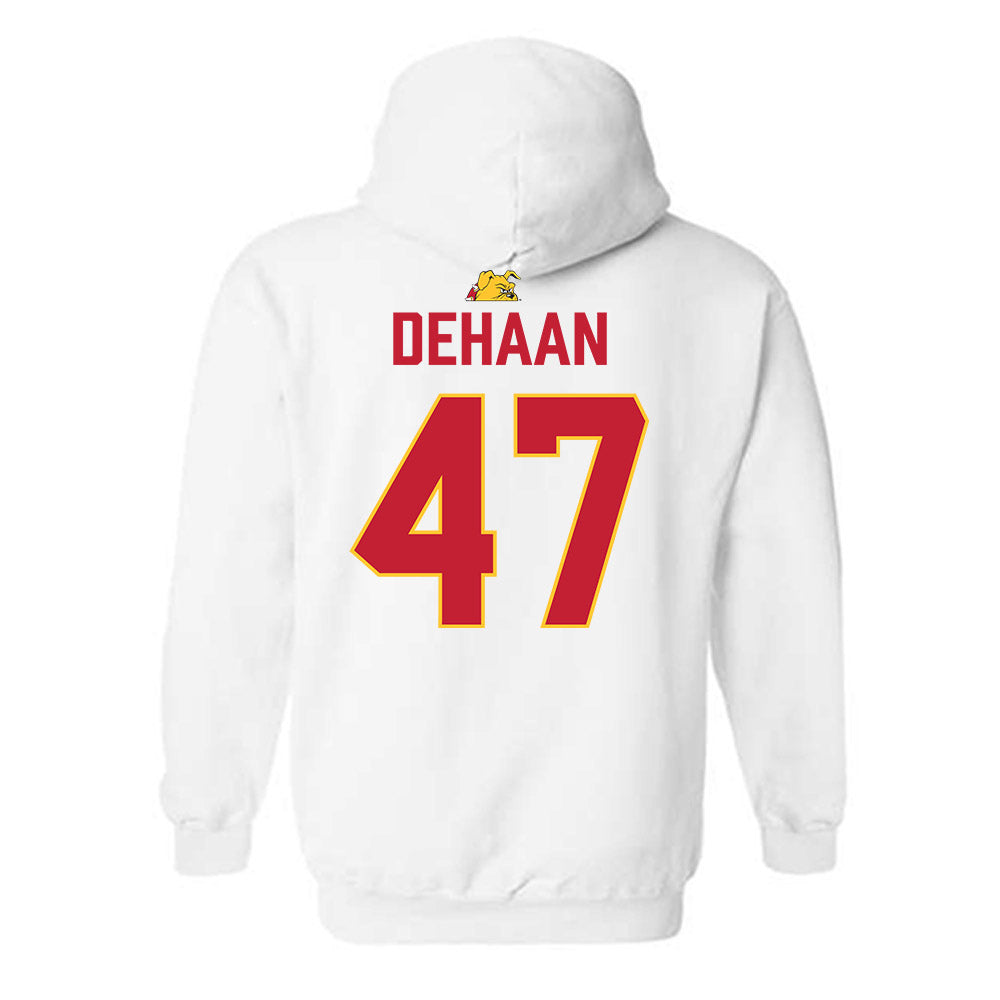 Ferris State - NCAA Football : Ike DeHaan - 5 years National Champions Hooded Sweatshirt-1