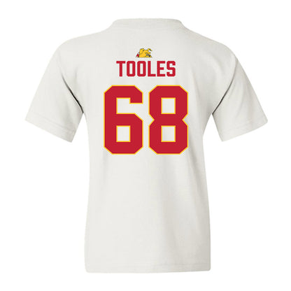 Ferris State - NCAA Football : Jordan Tooles - 5 years National Champions Youth T-Shirt-1
