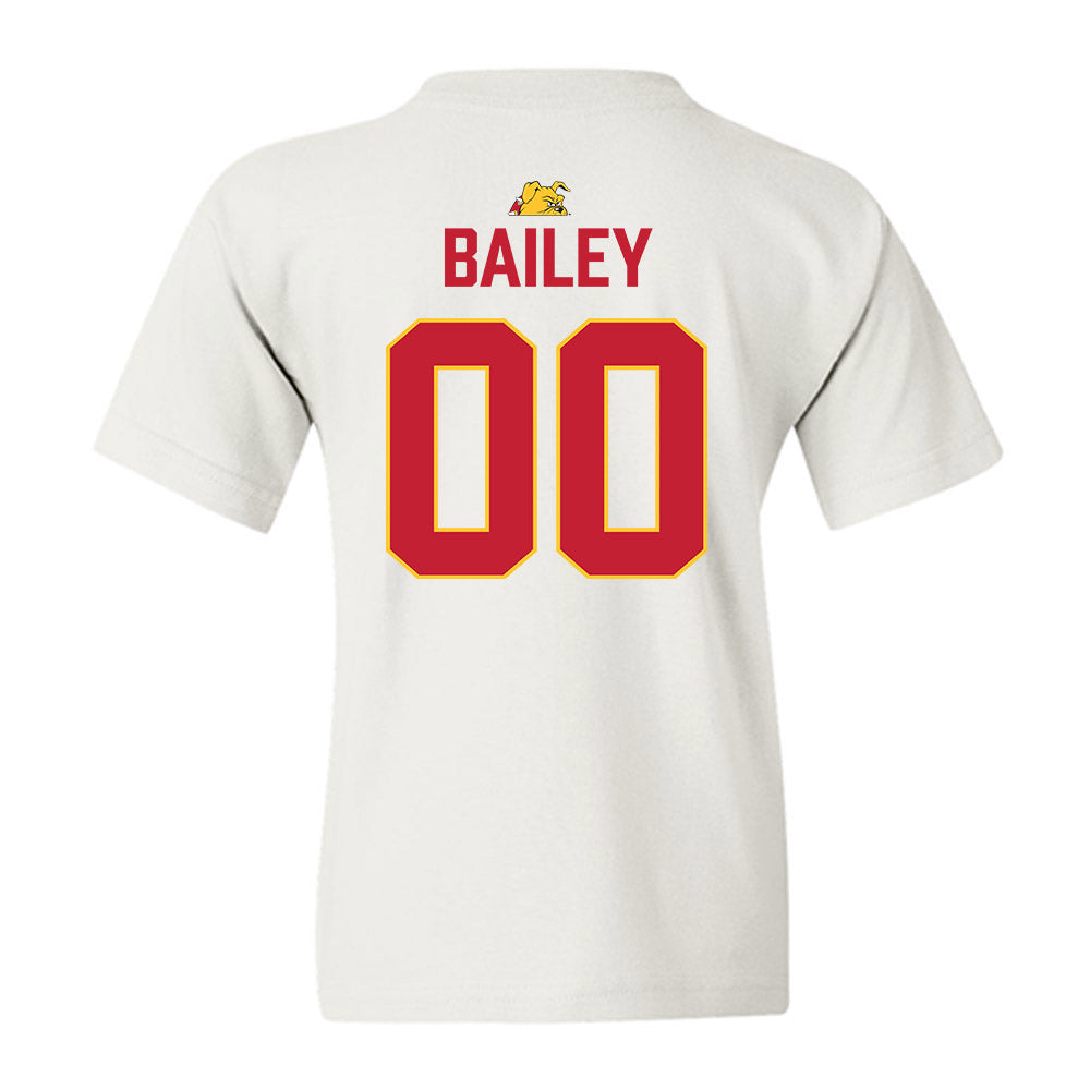 Ferris State - NCAA Football : Colby Bailey - 5 years National Champions Youth T-Shirt-1