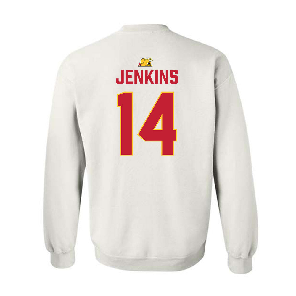 Ferris State - NCAA Football : Dmari Jenkins - 5 years National Champions Crewneck Sweatshirt-1