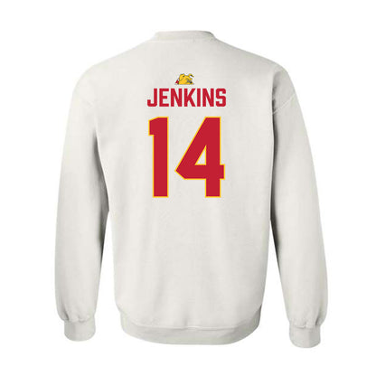 Ferris State - NCAA Football : Dmari Jenkins - 5 years National Champions Crewneck Sweatshirt-1