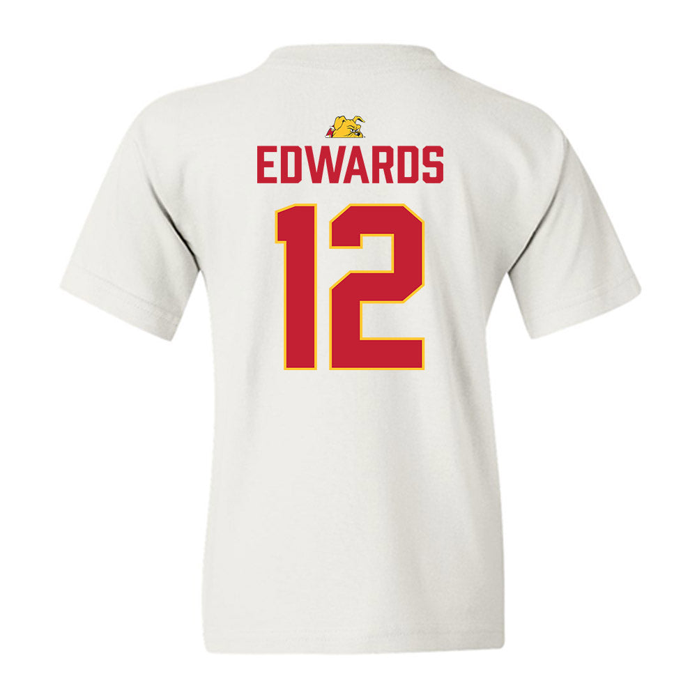Ferris State - NCAA Football : Michael Edwards - 5 years National Champions Youth T-Shirt-1