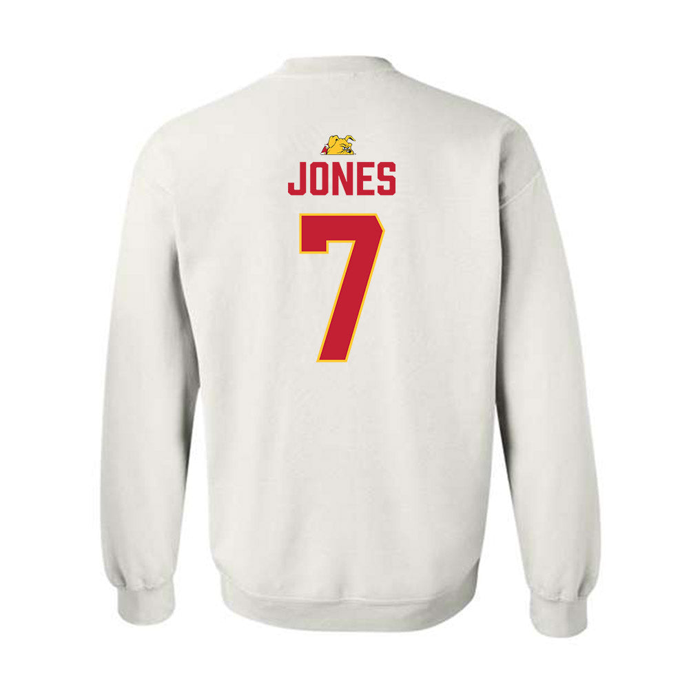 Ferris State - NCAA Football : Marcel Jones - 5 years National Champions Crewneck Sweatshirt-1