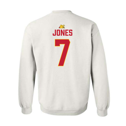 Ferris State - NCAA Football : Marcel Jones - 5 years National Champions Crewneck Sweatshirt-1