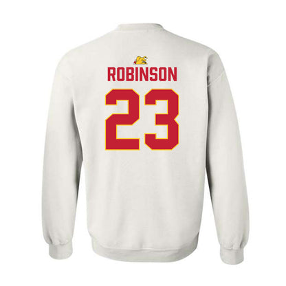 Ferris State - NCAA Football : James Robinson - 5 years National Champions Crewneck Sweatshirt-1