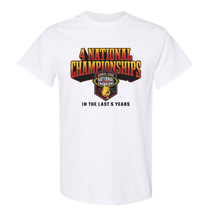 Ferris State - NCAA Football : Timothy Ormond II - 5 years National Champions T-Shirt-0