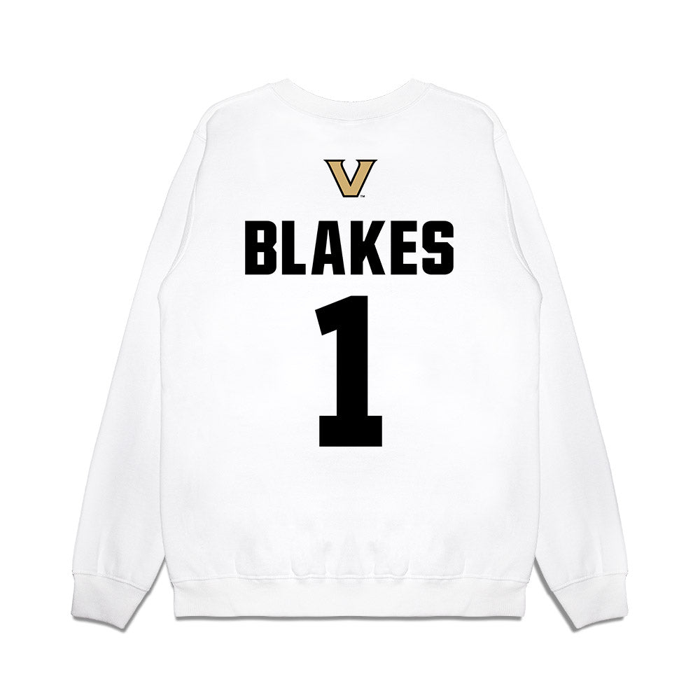 Vanderbilt - NCAA Women's Basketball : Mikayla Blakes - MB1 Classic Shersey Premium Crewneck Sweatshirt-1