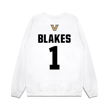 Vanderbilt - NCAA Women's Basketball : Mikayla Blakes - MB1 Classic Shersey Premium Crewneck Sweatshirt-1