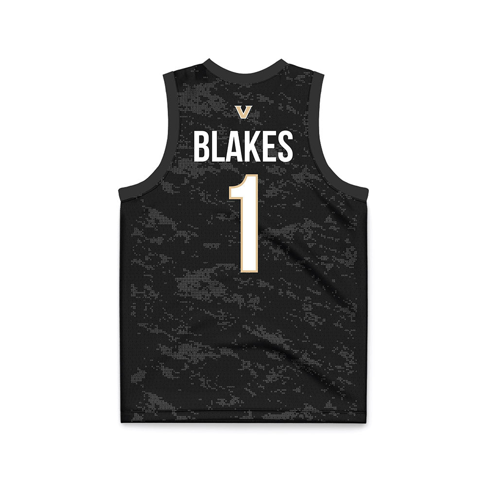 Vanderbilt - NCAA Women's Basketball : Mikayla Blakes - Black Fashion Basketball Jersey-1