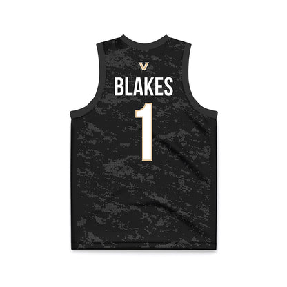 Vanderbilt - NCAA Women's Basketball : Mikayla Blakes - Black Fashion Basketball Jersey-1