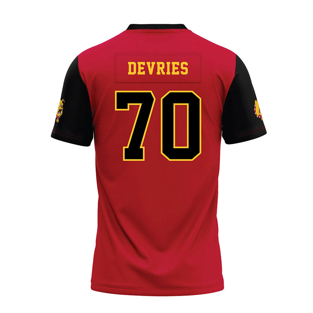 Ferris State - NCAA Football : Andrew Devries - National Champions Premium Football Jersey-1