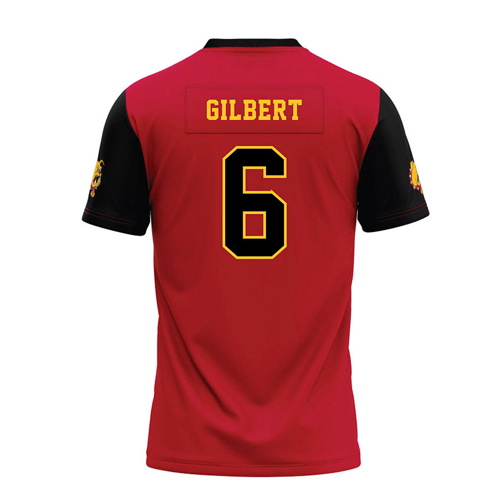 Ferris State - NCAA Football : James Gilbert - National Champions Premium Football Jersey-1