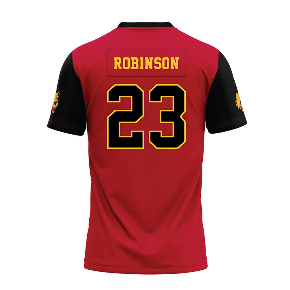 Ferris State - NCAA Football : James Robinson - National Champions Premium Football Jersey-1
