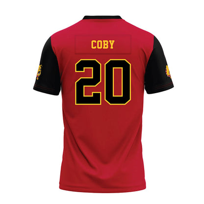 Ferris State - NCAA Football : James Coby - National Champions Premium Football Jersey-1