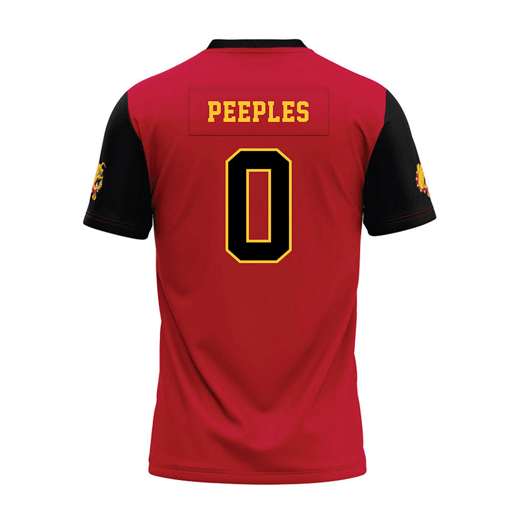 Ferris State - NCAA Football : Kevin Peeples - National Champions Premium Football Jersey-1