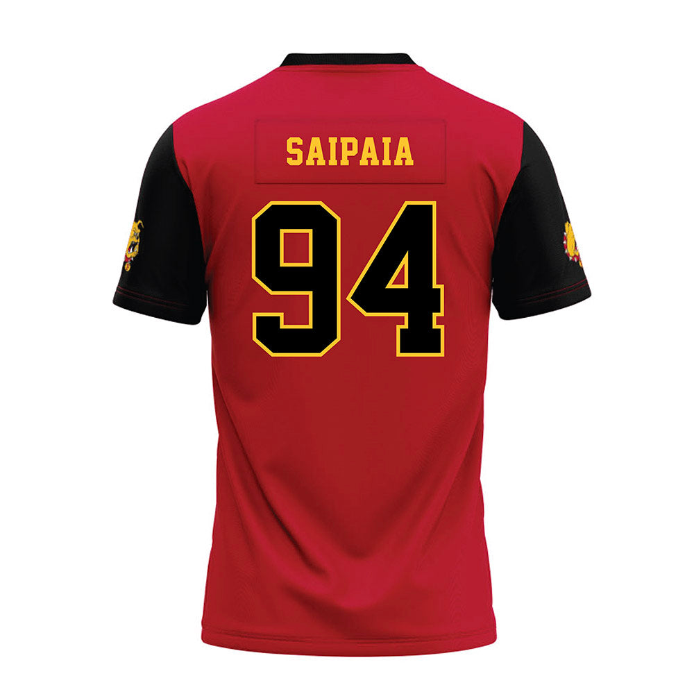 Ferris State - NCAA Football : Sio Saipaia - National Champions Premium Football Jersey-1