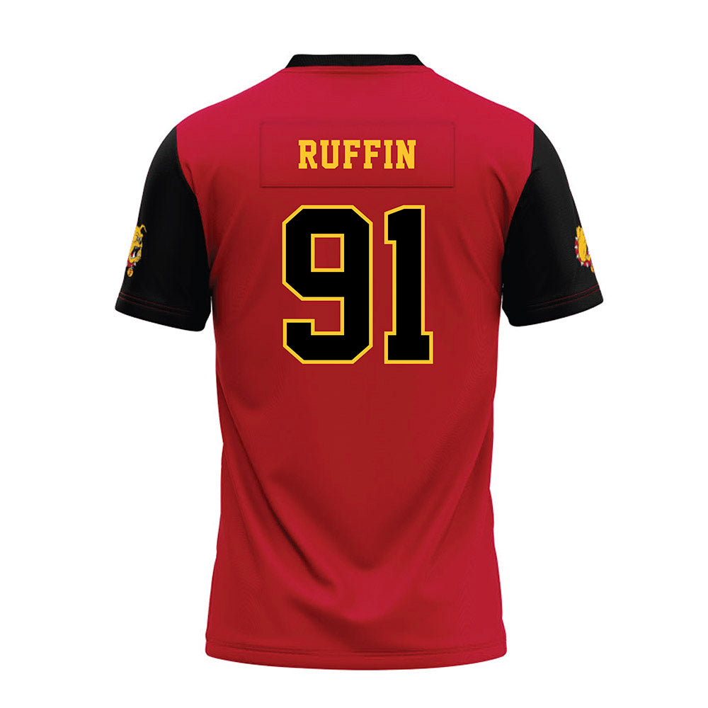 Ferris State - NCAA Football : J-vonne Ruffin - National Champions Premium Football Jersey-1