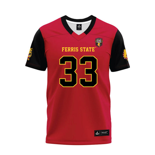 Ferris State - NCAA Football : Coties Gillen - National Champions Premium Football Jersey-0