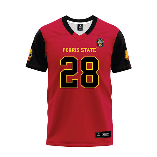Ferris State - NCAA Football : Jakob Price - National Champions Premium Football Jersey-0