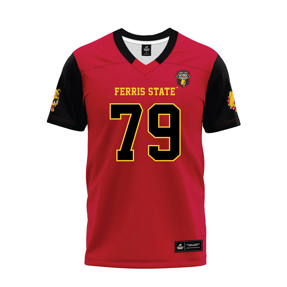 Ferris State - NCAA Football : Mike Misner - National Champions Premium Football Jersey-0