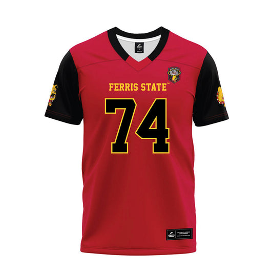 Ferris State - NCAA Football : Bobby Anderson - National Champions Premium Football Jersey-0