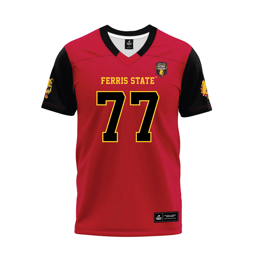 Ferris State - NCAA Football : Tyrone Webber - National Champions Premium Football Jersey-0