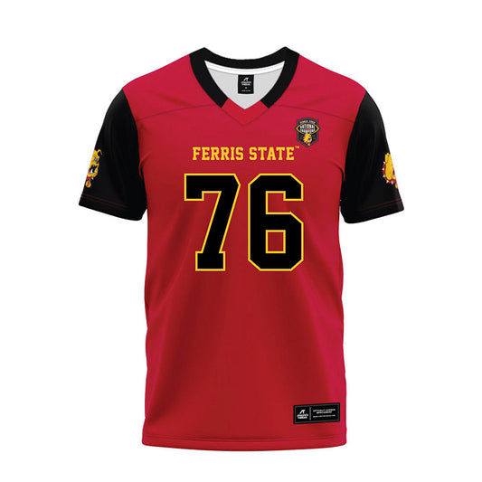 Ferris State - NCAA Football : Lawrence Hattar - National Champions Premium Football Jersey-0